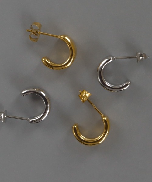 abaskdesign(アバスクデザイン)の「金属アレルギー対応 多重フープピアス(ピアス(両耳用)・レディース・シルバー/ゴールド・FREE)」の16枚目の写真