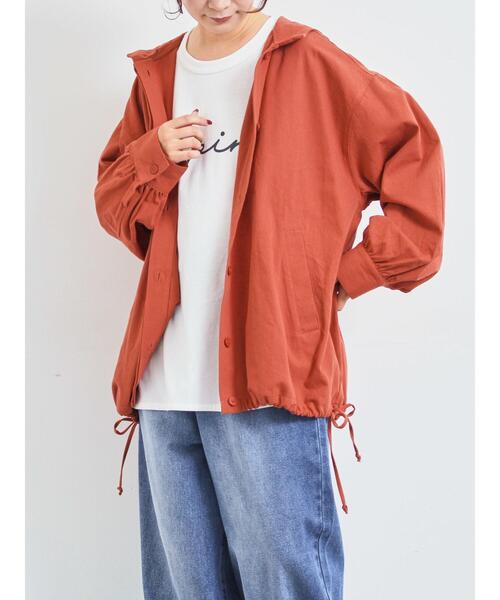 SM2（エスエムツー）の「フードシャツジャケット（ブルゾン・レディース・レッド/ブルー/ブラック・F）」の3枚目の写真