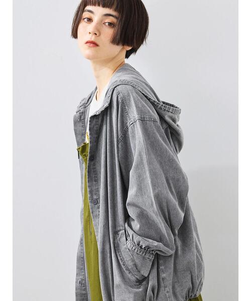 SM2（エスエムツー）の「フードシャツジャケット（ブルゾン・レディース・レッド/ブルー/ブラック・F）」の2枚目の写真