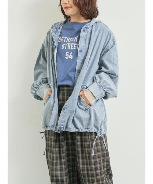 SM2（エスエムツー）の「フードシャツジャケット（ブルゾン・レディース・レッド/ブルー/ブラック・F）」の21枚目の写真