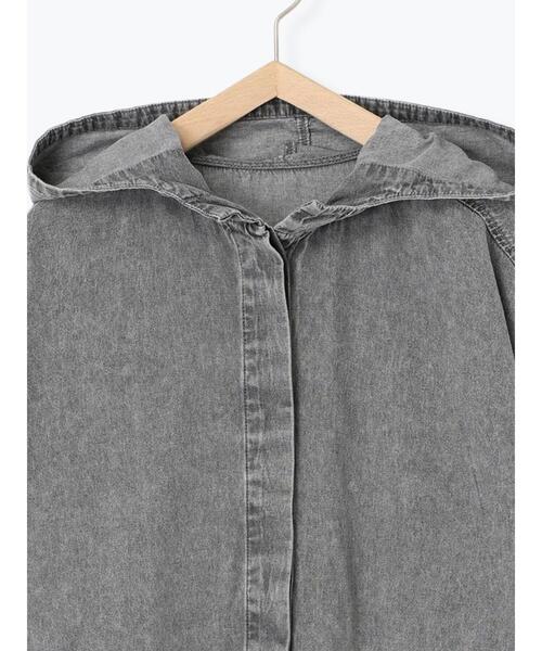 SM2（エスエムツー）の「フードシャツジャケット（ブルゾン・レディース・レッド/ブルー/ブラック・F）」の8枚目の写真