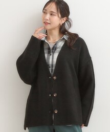 【洗濯機可】ふわっと軽く羽織れる オーバーサイズカーディガン