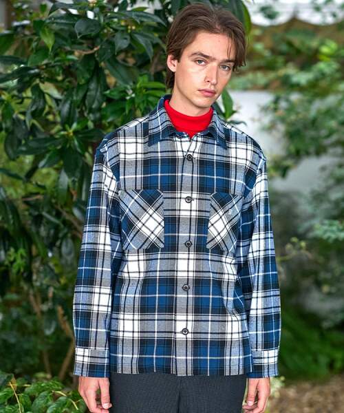 DRESSTERIOR（ドレステリア）の「タータンチェック CPOシャツブルゾン（シャツ/ブラウス・メンズ・イエロー系1/ネイビー系1・90/91/92）」の7枚目の写真