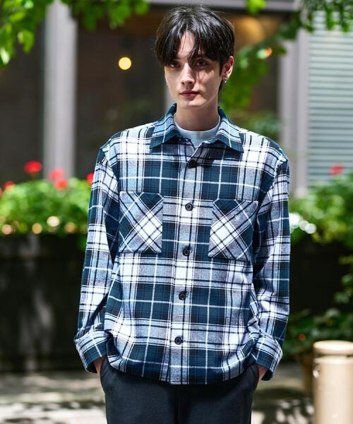 DRESSTERIOR（ドレステリア）の「タータンチェック CPOシャツブルゾン（シャツ/ブラウス・メンズ・イエロー系1/ネイビー系1・90/91/92）」の11枚目の写真