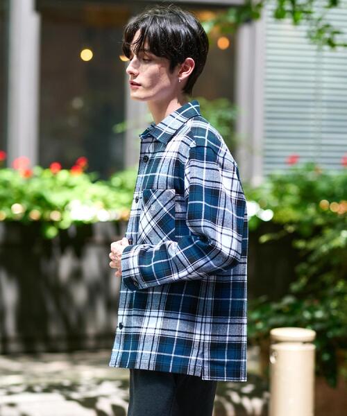 DRESSTERIOR（ドレステリア）の「タータンチェック CPOシャツブルゾン（シャツ/ブラウス・メンズ・イエロー系1/ネイビー系1・90/91/92）」の12枚目の写真