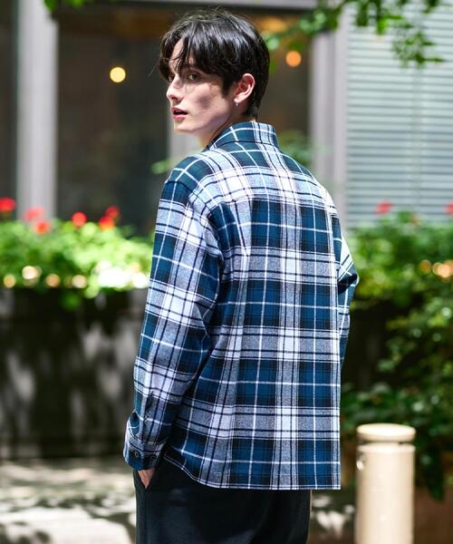 DRESSTERIOR（ドレステリア）の「タータンチェック CPOシャツブルゾン（シャツ/ブラウス・メンズ・イエロー系1/ネイビー系1・90/91/92）」の13枚目の写真