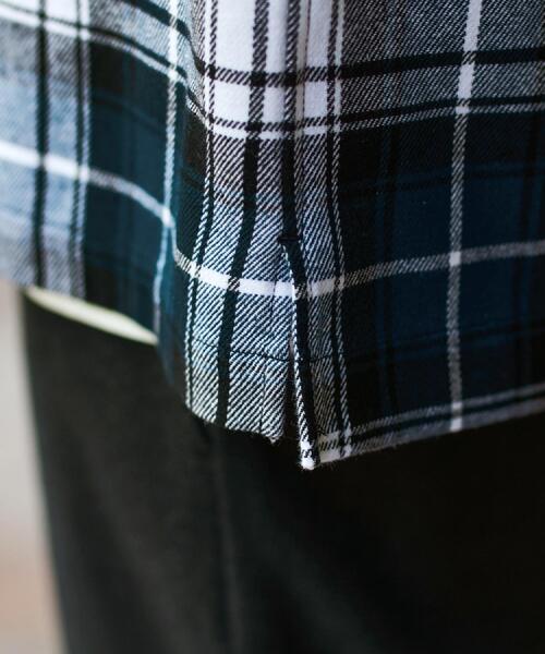 DRESSTERIOR（ドレステリア）の「タータンチェック CPOシャツブルゾン（シャツ/ブラウス・メンズ・イエロー系1/ネイビー系1・90/91/92）」の17枚目の写真