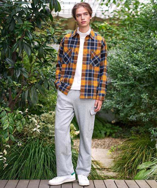 DRESSTERIOR（ドレステリア）の「タータンチェック CPOシャツブルゾン（シャツ/ブラウス・メンズ・イエロー系1/ネイビー系1・90/91/92）」の19枚目の写真