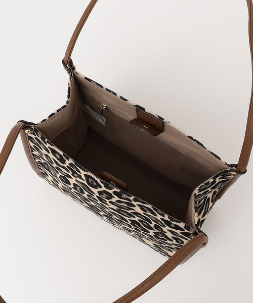 レオパードトートバッグ SHIPS any: レオパード ゼブラ スクエア トート バッグ（トートバッグ