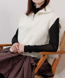 Kana｜カナのベスト（ホワイト/白色系・無地）通販 - ZOZOTOWN