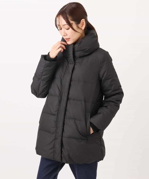 ベーシックタフタ ミドルダウンコート/撥水加工（ダウンジャケット