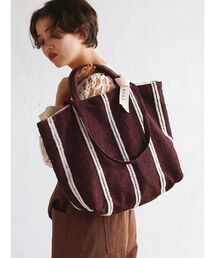 FIKA.（フィーカ）の「Loop embroidered stripe bag（トートバッグ）」