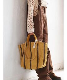 FIKA.（フィーカ）の「Loop embroidered stripe bag（トートバッグ）」