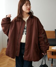 DISCOAT（ディスコート）の「【ユニセックス】デタッチャブル2WAYメモリーボンバージャケット（ブルゾン・レディース）」