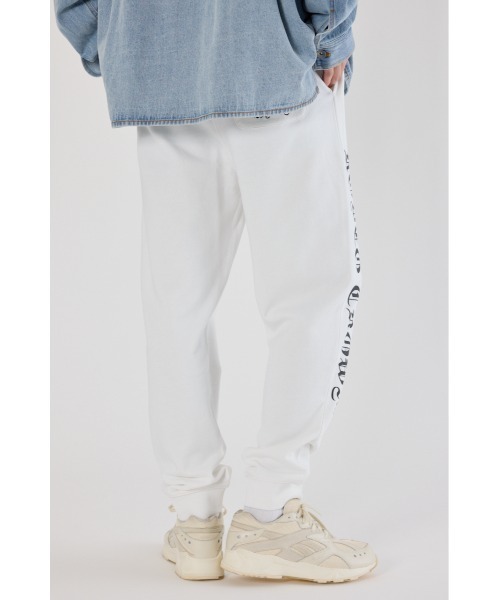 RODEO CROWNS WIDE BOWL（ロデオクラウンズワイドボウル）の「Blackletter パンツ（スウェットパンツ・メンズ・ブラック/ホワイト/杢グレー・LARGE/MEDIUM）」の7枚目の写真