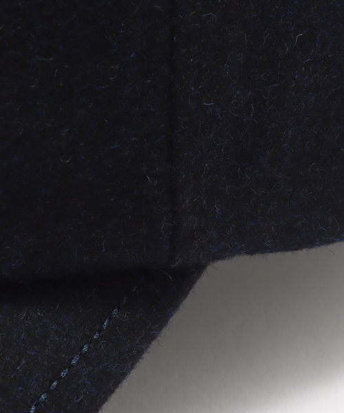 BRAIN DEAD(ブレインデット)の「BRAIN DEAD / ブレインデッド BATWING LOGOHEAD FLANNEL HAT2(キャップ・メンズ・ネイビー・FREE)」の4枚目の写真