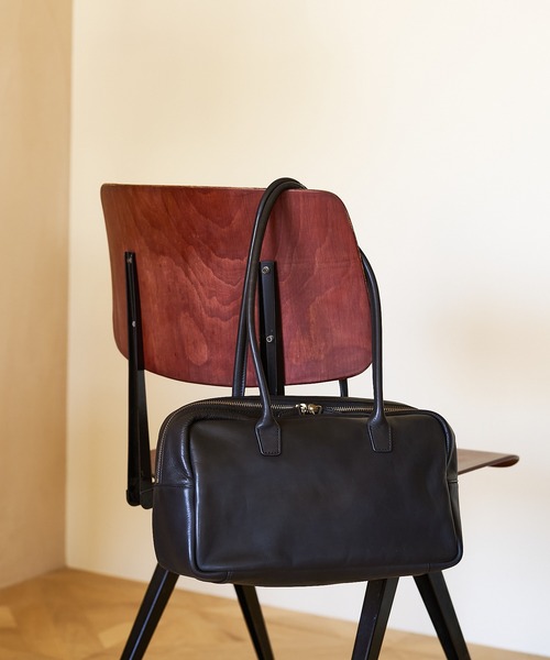 collex（コレックス）の「レザーミニボストンバッグ（ボストンバッグ・レディース・ブラック/ベージュ/キャメル・フリー）」の5枚目の写真