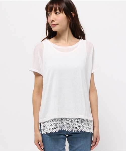 OUTLET（アウトレット）の「【Discoat Parisien】前後リバレースタンクA/S（Tシャツ/カットソー・レディース・オフホワイト・MEDIUM）」の6枚目の写真