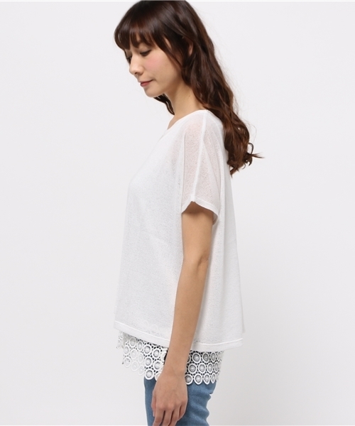 OUTLET（アウトレット）の「【Discoat Parisien】前後リバレースタンクA/S（Tシャツ/カットソー・レディース・オフホワイト・MEDIUM）」の7枚目の写真