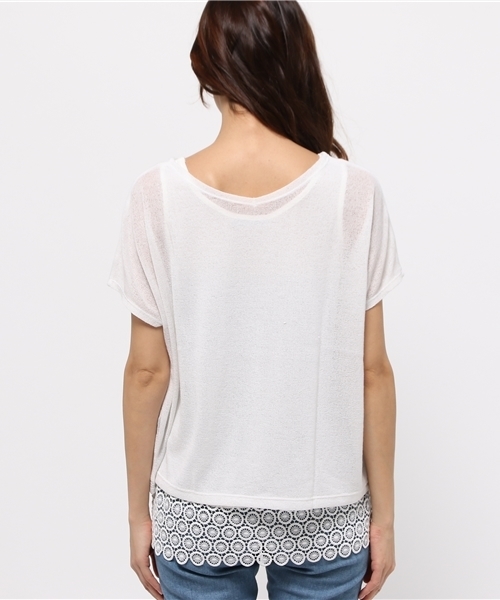 OUTLET（アウトレット）の「【Discoat Parisien】前後リバレースタンクA/S（Tシャツ/カットソー・レディース・オフホワイト・MEDIUM）」の8枚目の写真