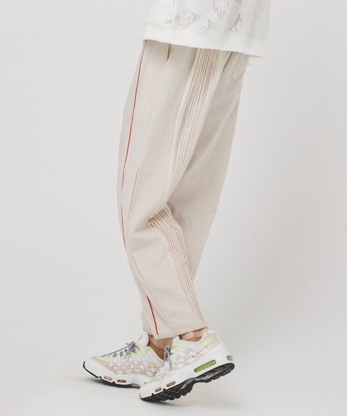 bedsidedrama（ベットサイドドラマ）の「Mixed Frill Pants（その他パンツ・レディース・ナチュラル/ブラック・1）」の3枚目の写真