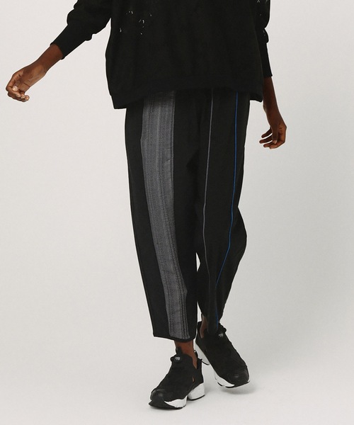 bedsidedrama（ベットサイドドラマ）の「Mixed Frill Pants（その他パンツ・レディース・ナチュラル/ブラック・1）」の4枚目の写真