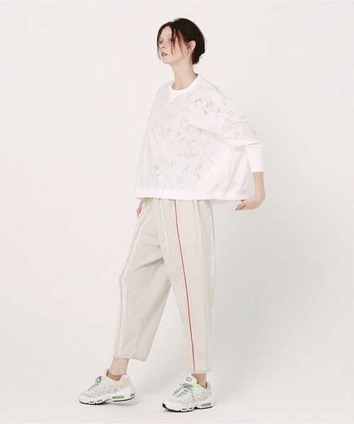 bedsidedrama（ベットサイドドラマ）の「Mixed Frill Pants（その他パンツ・レディース・ナチュラル/ブラック・1）」の9枚目の写真