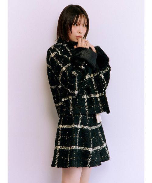 LILY BROWN(リリーブラウン)の「フレアミニスカート(スカート・レディース・ミント/ブラック/アイボリー・1/0)」の18枚目の写真