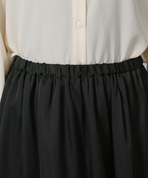 LAKOLE（ラコレ）の「ギャザーロングスカート / 602340（スカート・レディース・ブラウン/ブラック/スカイブルー・FREE）」の16枚目の写真