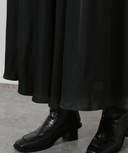 LAKOLE（ラコレ）の「ギャザーロングスカート / 602340（スカート・レディース・ブラウン/ブラック/スカイブルー・FREE）」の17枚目の写真