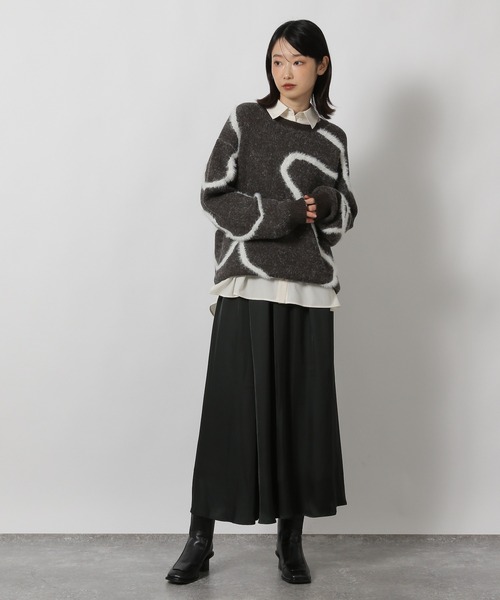 LAKOLE（ラコレ）の「ギャザーロングスカート / 602340（スカート・レディース・ブラウン/ブラック/スカイブルー・FREE）」の19枚目の写真