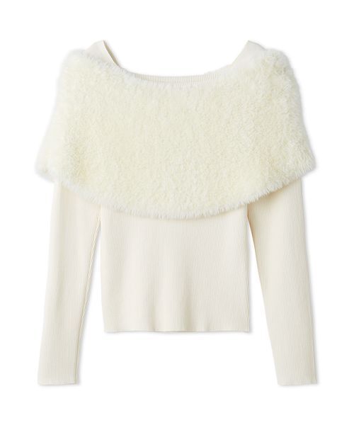 セール】ファーケープニット（ニット/セーター）｜FRAY I.D（フレイ