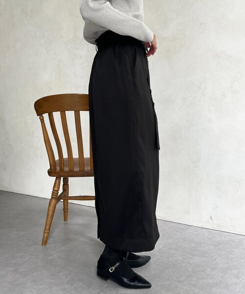 Chez toi（シェトワ）の「ベルト見えスカート（スカート・レディース・ブラウン/グリーン/ブラック・FREE）」の6枚目の写真