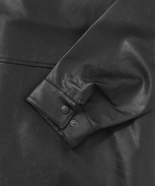 フェイク レザー / スエード シャツジャケット（シャツ/ブラウス