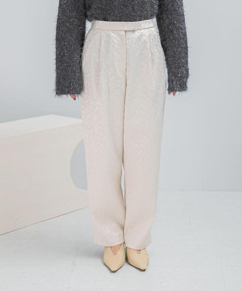 URBAN RESEARCH ROSSO WOMEN(アーバンリサーチ ロッソ)の「ジャガードタックパンツ(その他パンツ・レディース・ブラック/ホワイト・FREE)」の6枚目の写真