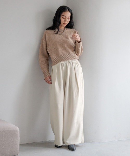 LOWRYS FARM（ローリーズファーム）の「キリカエショートプルオーバー　601950（Tシャツ/カットソー・レディース・ブラック/グレー/ブルー/ベージュ・FREE）」の14枚目の写真