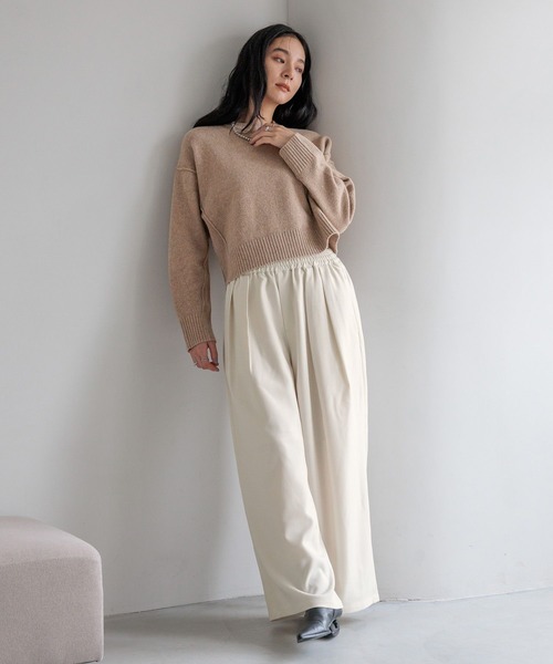 LOWRYS FARM（ローリーズファーム）の「キリカエショートプルオーバー　601950（Tシャツ/カットソー・レディース・ブラック/グレー/ブルー/ベージュ・FREE）」の15枚目の写真