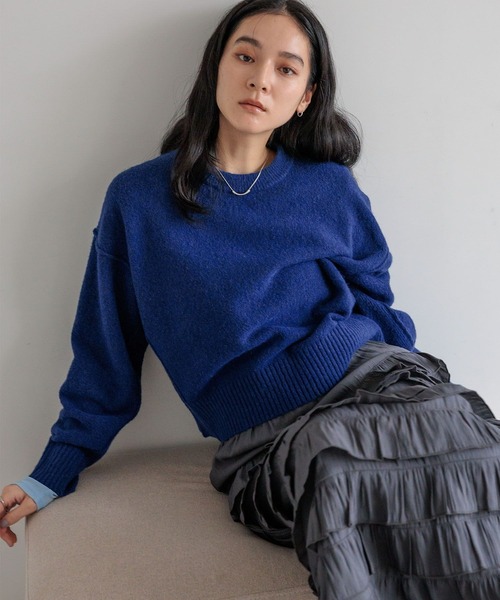 LOWRYS FARM（ローリーズファーム）の「キリカエショートプルオーバー　601950（Tシャツ/カットソー・レディース・ブラック/グレー/ブルー/ベージュ・FREE）」の20枚目の写真