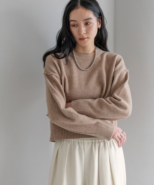 LOWRYS FARM（ローリーズファーム）の「キリカエショートプルオーバー　601950（Tシャツ/カットソー・レディース・ブラック/グレー/ブルー/ベージュ・FREE）」の16枚目の写真