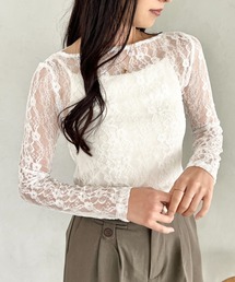 ストレッチレース シアートップス