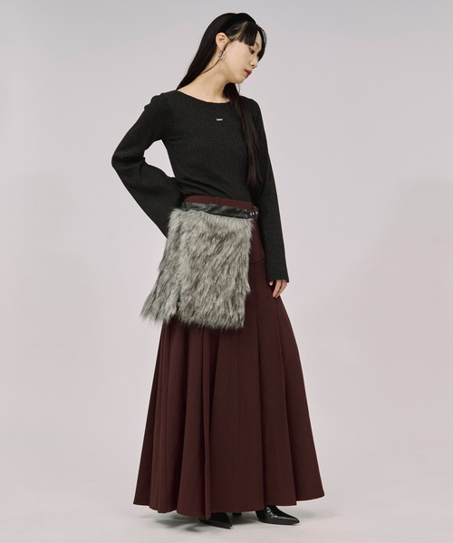 fur like belt フェイクファーベルト（ベルト）｜Ezick（エジック）の