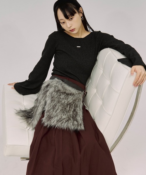 CHIEKO+ ファーベルト 新品未使用 CHIEKO+ ファーベルト 新品未使用 CHIEKO+ チエコプラス ファーベルト