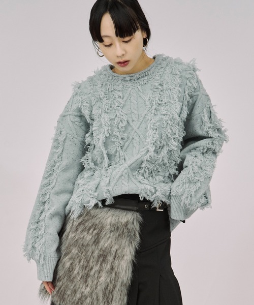 Ezick（エジック）の「fur like belt フェイクファーベルト（ベルト・レディース・ブラウン/ブラック・FREE）」の16枚目の写真