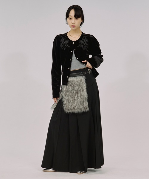 Ezick（エジック）の「fur like belt フェイクファーベルト（ベルト・レディース・ブラウン/ブラック・FREE）」の11枚目の写真