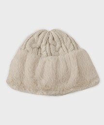 THE SHOP TK  | フェイクファートーク風スフレワッチ(ニットキャップ/ビーニー)