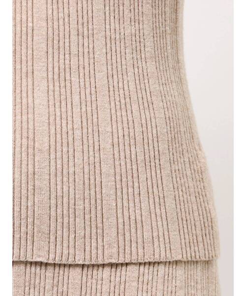 LAGUNAMOON（ラグナムーン）の「ボタンデザインニットセットアップ（ワンピース・レディース・ベージュ/ブラック/グレー・SMALL/MEDIUM）」の13枚目の写真