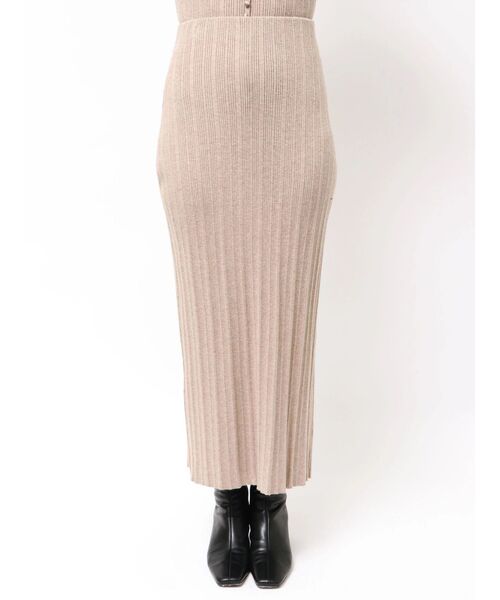 LAGUNAMOON（ラグナムーン）の「ボタンデザインニットセットアップ（ワンピース・レディース・ベージュ/ブラック/グレー・SMALL/MEDIUM）」の14枚目の写真