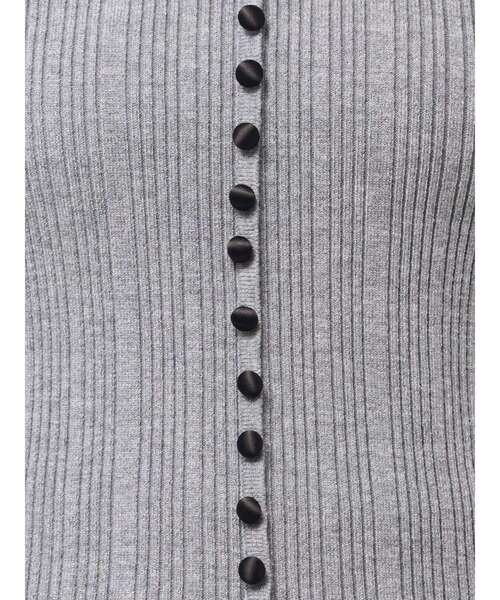 LAGUNAMOON（ラグナムーン）の「ボタンデザインニットセットアップ（ワンピース・レディース・ベージュ/ブラック/グレー・SMALL/MEDIUM）」の9枚目の写真
