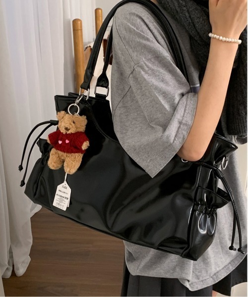 FREE STYLISTS(フリー スタイリスト)の「Y2K レトロ ショルダーバッグ 2WAY/A4対応大容量(ショルダーバッグ・レディース・ダークブラウン・FREE)」の21枚目の写真