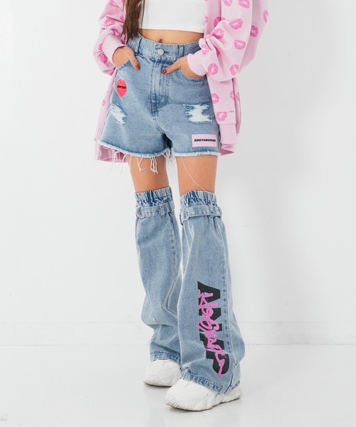 KOGYARU×ANAP デニム ショートパンツ × レッグウォーマー（デニム